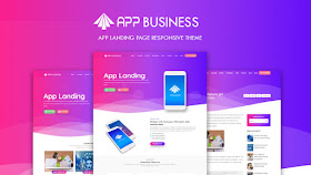 App Business Landing Page Responsive Blogger Template