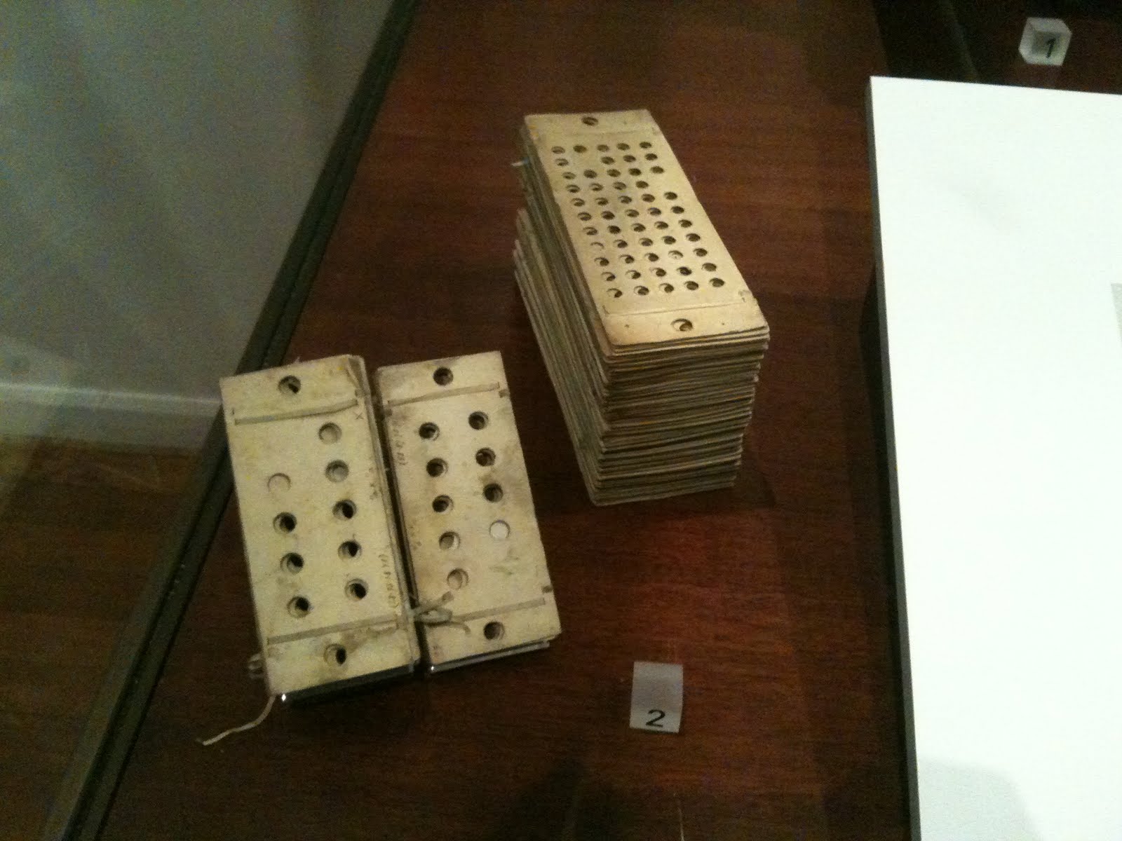 Here are some punched cards prepared by Babbage that would have been ...