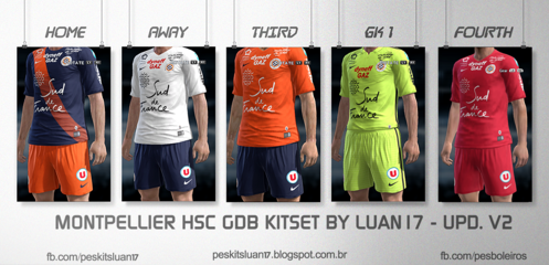  PES 2013 Montpellier HSC Kits Season 2015/16