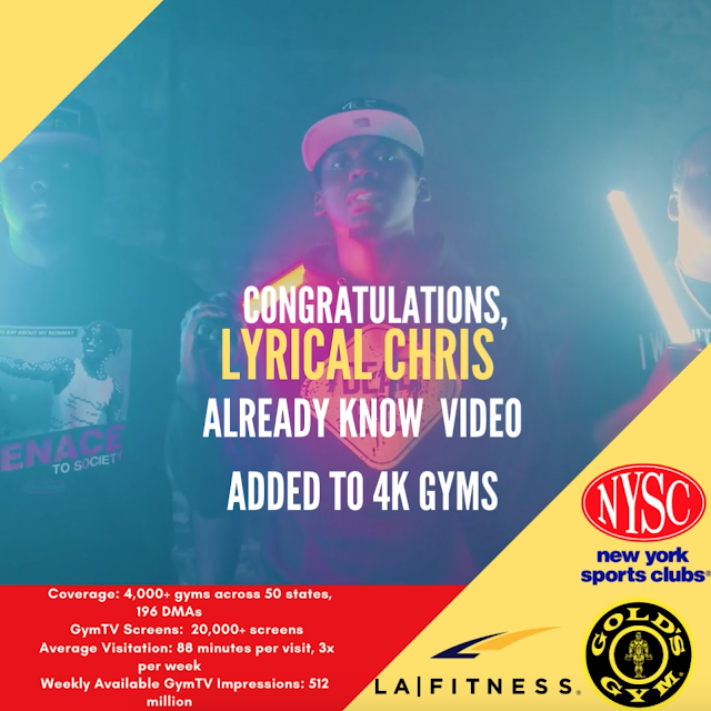 Lyrical Chris - Already Know Music Video Now Playing in 4000+ Gyms for March