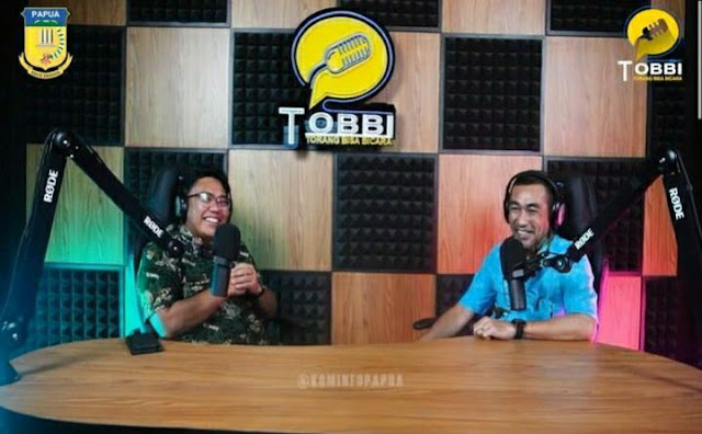 Diskominfo Papua Hadirkan Program Tobbi Podcast ‘Torang Bisa Bicara’