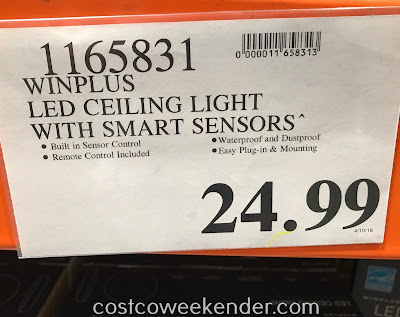 Deal for the Winplus LED Ceiling Light with Motion Sensor and Remote at Costco