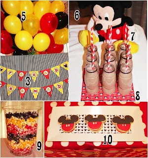 Details for a Mickey Party.