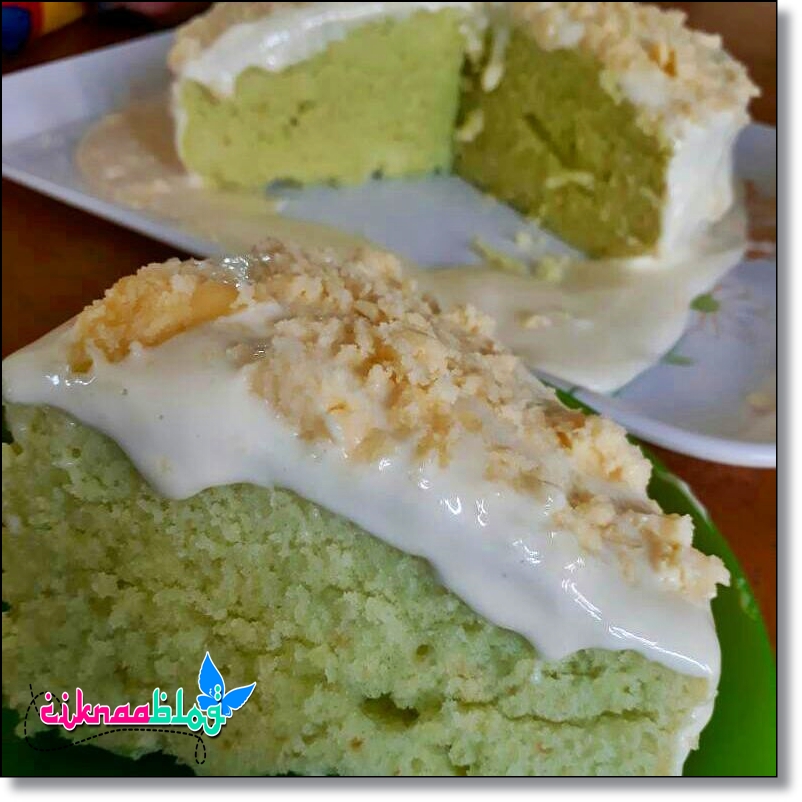 Resepi Kek Pandan Cheese Leleh - Galeri Resepi