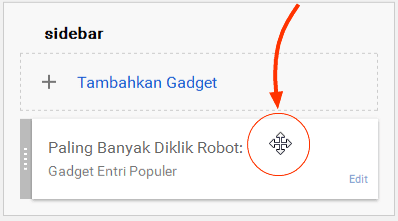 Cara Mengatur Posisi Widget pada Blog