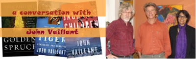 John Vaillant wrote Golden Spruce, Tiger, Jaguar's Children