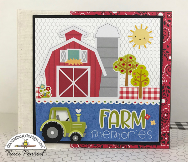 Farm themed scrapbook album