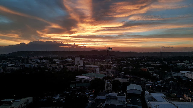 fantastic sunset view from a room at Marco Polo Davao