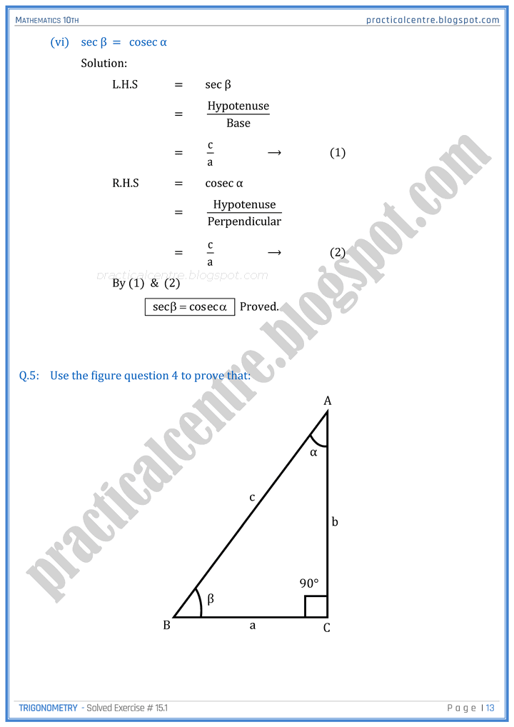 trigonometry-exercise-8-1-mathematics-10th