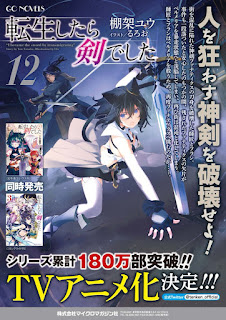 Reincarnated as a Sword  light novel cover 12