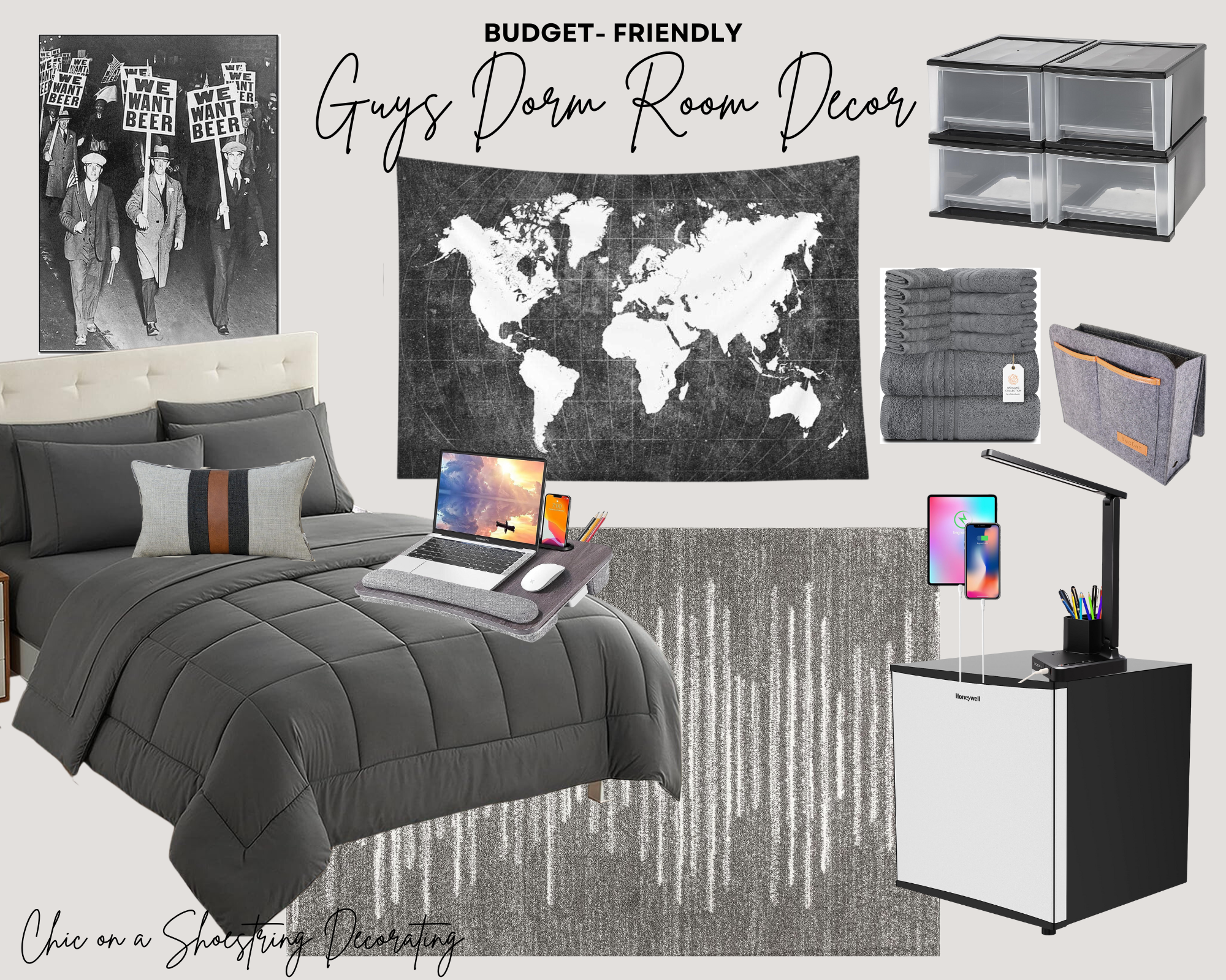 Chic on a Shoestring Decorating: Budget-Friendly Guys Dorm Room ...