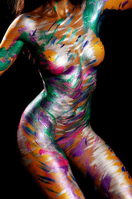 Abstract Design For Art Of Body Painting