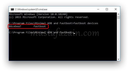 Fasboot devices - Cara Memasang TWRP Xiaomi Redmi 4A Dengan Mudah