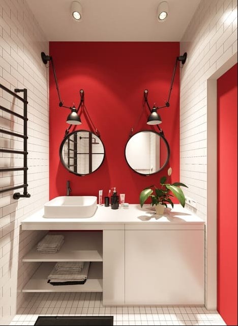 red bathroom design ideas
