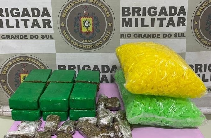 BM de Cachoeirinha prende traficante, apreende quase 4 Kg de drogas, recupera carro roubado e desarticula quadrilha