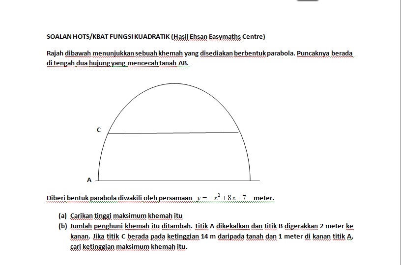 Contoh Soalan Kbat Matematik Tambahan Tingkatan 4 - V Soalan