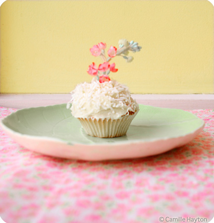 Today's recipe is a cute coconut cupcake titled Get Well Flick I'm So Sorry