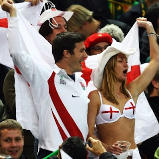 England Footballs Fans Euro 2012 Show Expression