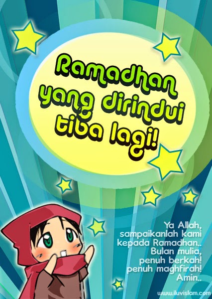 15+ Kartun Ucapan Selamat Ramadhan (Puasa) Keren Lucu