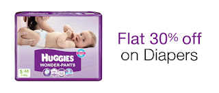 Diapers Flat 30% off - Amazon