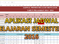 Aplikasi Jadwal pelajaran semester 2 2015/2016