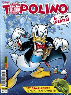 Topolino 3258 - 2 Maggio 2018 | ISSN 1120-611X | CBR 215 dpi | Settimanale | Fumetti Classici | Universo Disney
Numero volumi : IN CORSO
Topolino apparve in Italia il 30 marzo 1930, quando sul n.13 del settimanale torinese Illustrazione del Popolo, diretto da Lorenzo Gigli, fu pubblicata la prima striscia disegnata da Ub Iwerks e intitolata Le avventure di Topolino nella giungla. Due anni dopo si ha il primo libro illustrato italiano con le sue immagini: Sua Altezza Reale il Principe Codarello e, poco più tardi, il 31 dicembre 1932, esce il primo numero di Topolino in formato giornale, edito da Nerbini.
Sulla falsariga del celebre Corriere dei Piccoli, anche Topolino si presentava ai lettori con periodicità settimanale e si apriva con una breve storia in cui le didascalie sono scritte in rima e realizzata da Giove Toppi, che divenne quindi il primo autore Disney italiano. Sul settimanale della Nerbini, comunque, trovano spazio soprattutto le strisce e le tavole realizzate da Floyd Gottfredson. In queste storie vengono anche introdotte delle didascalie in rima, scritte dal primo direttore della rivista, Paolo Lorenzini (detto Collodi Nipote in quanto nipote di Carlo Collodi), e viene anche assegnato il nome definitivo alla spalla di Topolino, ovvero quel Pippo un po' lunatico e un po' svampito che sui libri della Salani veniva ancora chiamato Medoro.
Nerbini non si era assicurato correttamente i diritti di pubblicazione: quando aveva varato la sua rivista, infatti, si era rivolto al Consorzio Cinematografico E.I.A., il distributore dei cortometraggi di Topolino, quando in realtà i diritti per le riviste erano stati dati in mano al giornalista Guglielmo Emanuel dallo stesso Disney. Per cui, per un paio di numeri, la testata passò da Topolino a Topo Lino, per poi riprendere la nota testata con il n.7. Il Topolino Giornale era formato da otto pagine e non conteneva solo storie a fumetti Disney ma anche storie non-Disney che anzi erano di solito la maggioranza delle storie presenti in un numero.
Il numero 137 del Topolino Giornale, dell'11 agosto 1935, segna il passaggio di consegne da Nerbini alla Mondadori. Il fascismo, tuttavia, causò dei problemi al giornale. Dal 1938, il Min.Cul.Pop. (Ministero della Cultura Popolare) impone alla stampa di non editare più i protagonisti del fumetto popolare americano. Il solo Topolino è risparmiato, e così il suo logo e il suo personaggio possono continuare ad esistere nelle edicole italiane, ma in piena seconda guerra mondiale, a partire dal n.476 del 27 gennaio 1942, anche il settimanale è costretto a cedere alle restrizioni. Lo sostituisce Tuffolino, un ragazzetto dalle medesime caratteristiche fisiche, disegnato dal grande illustratore Pierlorenzo De Vita. Con la fine del fascismo, le avventure di Topolino poterono di nuovo essere pubblicate.
Alla fine degli anni quaranta, però, i giornali a fumetti che pubblicavano storie a puntate di non più di due tavole ad episodio erano irrimediabilmente in crisi, e così lo stesso Topolino, le cui vendite erano di gran lunga calate rispetto al periodo d'oro. Mondadori, però, non poteva rinunciare alla rivista da edicola per non perdere i ricchi diritti delle pubblicazioni da libreria, così decise un doloroso ma necessario cambio di formato e periodicità. Nel 1949 nasce così il periodico a fumetti Topolino formato libretto, all'inizio con cadenza mensile, quindi quindicinale e, infine, settimanale, fino a giungere a oggi al suo sessantesimo anniversario e con oltre 3000 numeri usciti, ricchi di storie tra le più famose, con autori da Carl Barks a Romano Scarpa, da Floyd Gottfredson a Giovan Battista Carpi e così via.