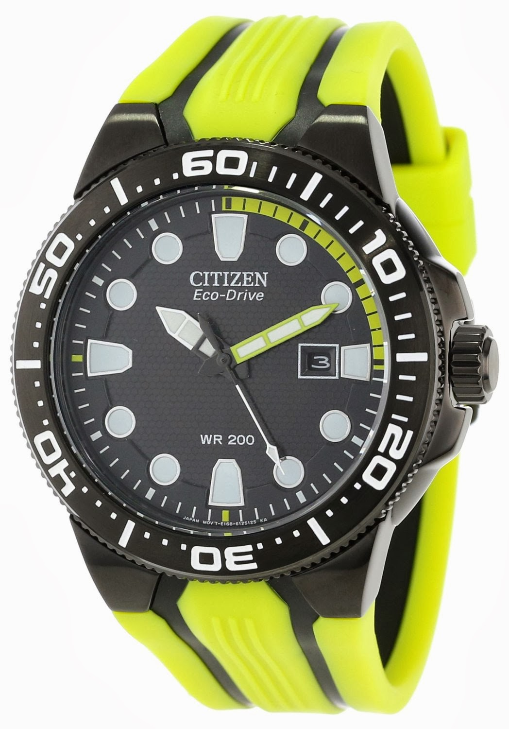 Diver Watch - Citizen Eco-Drive BN0095-16E , Scuba Fin Dive Watch for ...