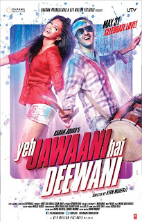 Poster Of Bollywood Movie Yeh Jawaani Hai Deewani (2013) 300MB Compressed Small Size Pc Movie Free Download everything4ufree.com