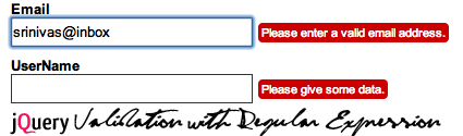 Jquery Validation
