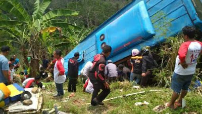 Kronologis kecelakaan bus mau di Cikidang dan daftar korbannya.