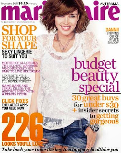 Dannii Minogue Marie Claire Australia February 2011