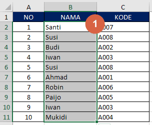 Cara Menemukan Duplikat Data Excel 1