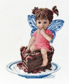 Cross-stitch Alisena 1085 "Fairy with cake"
