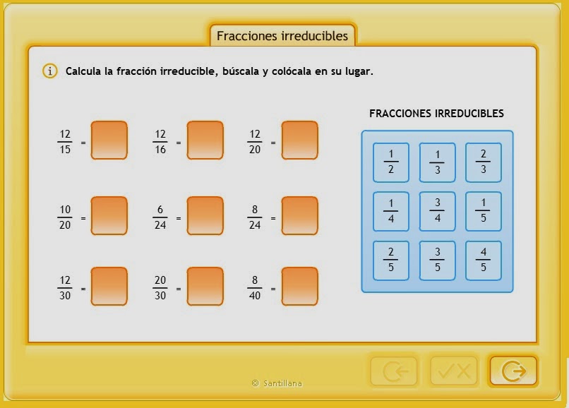 Fracciones irreducibles