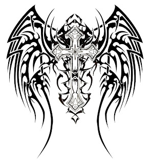 tribal wings cross