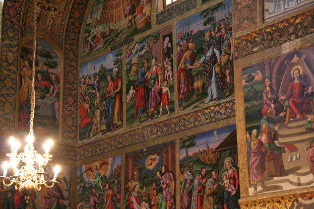 Armenian Cathedral of the Holy Savior Interior Isfahan Iran