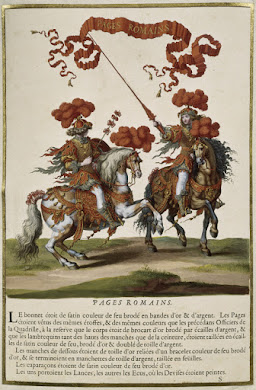 Pages de Louis XIV durant le carrousel de 1662