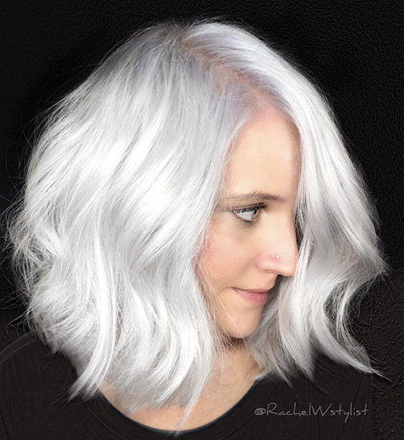 short haircuts for white hair 2019