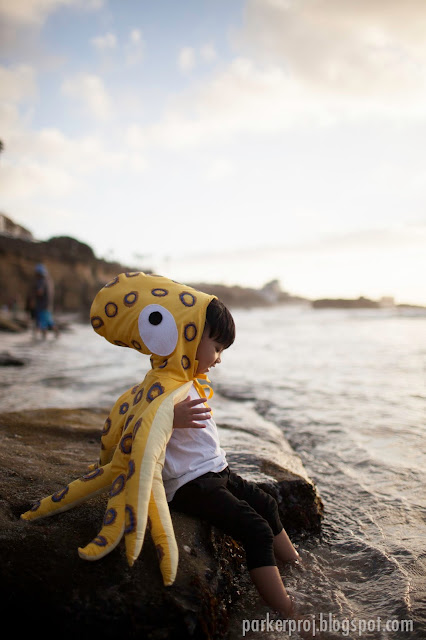 octopus costume, costume, handmade costume, halloween, toddler costume