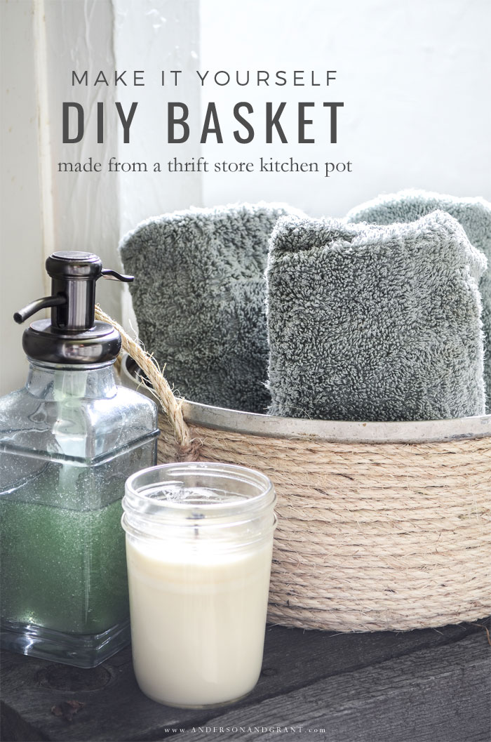 DIY twine basket