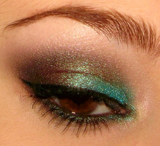 Dramatic eye makeup