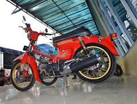 Modifikasi Motor Honda C70 Retro