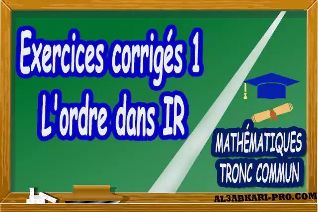 Mathématiques , Tronc commun , Tronc commun sciences , Tronc commun Technologies , Tronc commun français ,  option française, Arithmétique dans N, Les ensembles de nombres N, Z, Q, D et R , L'ordre dans R , Les polynômes , Équations, inéquations et systèmes, Calcul vectoriel dans le plan , La projection dans le plan, La droite dans le plan , Calcul trigonométrique 1 , Transformations du plan , Le produit scalaire , Généralités sur les fonctions , Calcul trigonométrique 2 , Géométrie dans l'espace , Statistiques , Devoir de Semestre 1 , Devoirs de Semestre 2 , maroc, Exercices corrigés, Cours, résumés, devoirs corrigés,  exercice corrigé, prof de soutien scolaire a domicile, cours gratuit, cours gratuit en ligne, cours particuliers, cours à domicile, soutien scolaire à domicile, les cours particuliers, cours de soutien, les cours de soutien, cours online, cour online