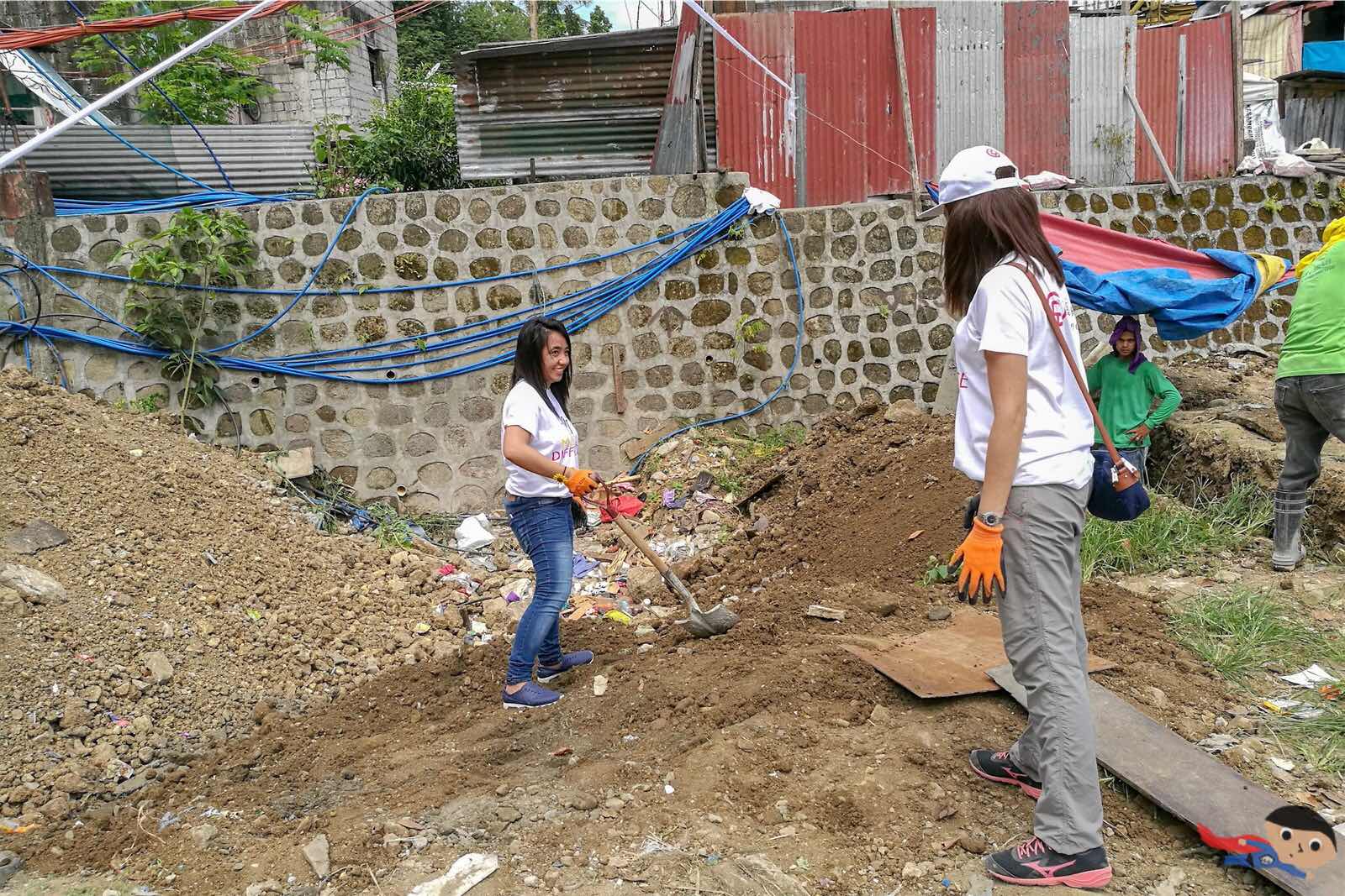 Volunteering activity in Gawad Kalinga Munting Pamayanan