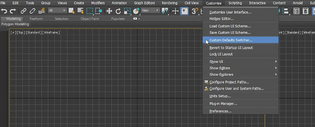 How to swtich default renderer Arnold to Scanline in 3dsmax