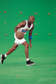 Fotografías de Michael Jordan en el rodaje de Space Jam