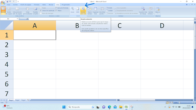 Ampliar selección en Excel