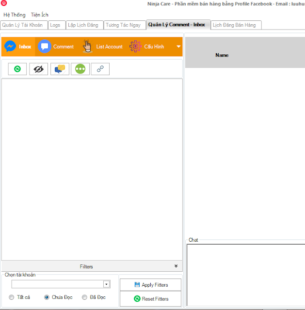 Phần mềm chăm sóc facebook Ninja care