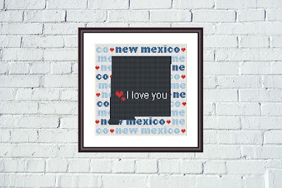 New Mexico cross stitch pattern - Tango Stitch