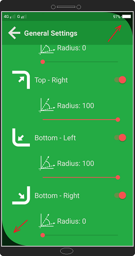 Cara Membuat Sudut Layar Android Membulat / Melengkung